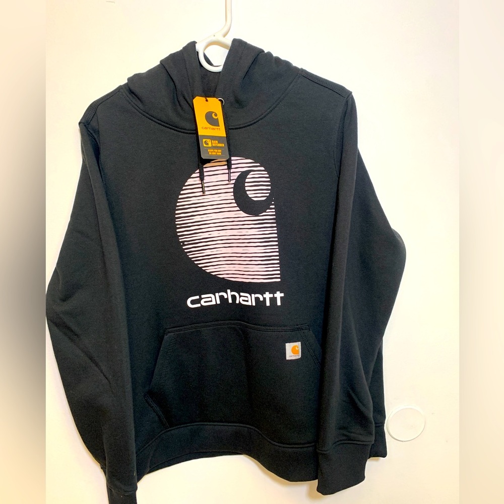 CARHARTT Women’s Rain Defender Midweight Graphic Hoodie Sweatshirt Size XL
